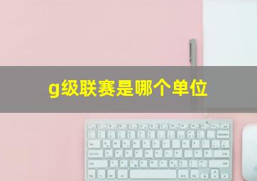 g级联赛是哪个单位