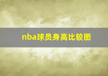 nba球员身高比较图