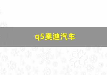 q5奥迪汽车