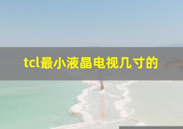 tcl最小液晶电视几寸的