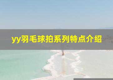 yy羽毛球拍系列特点介绍