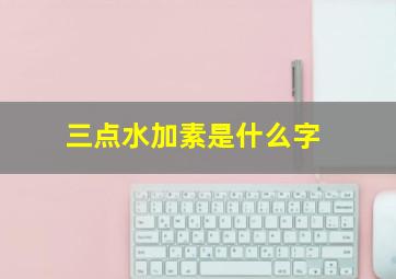 三点水加素是什么字