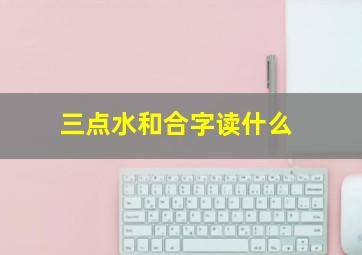 三点水和合字读什么