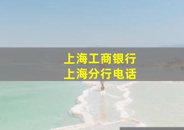 上海工商银行上海分行电话