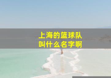 上海的篮球队叫什么名字啊