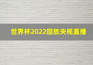 世界杯2022回放央视直播