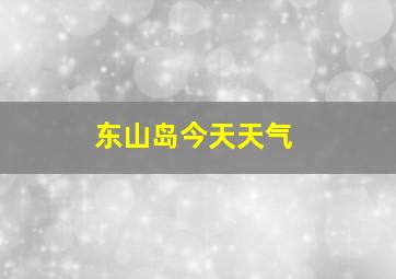 东山岛今天天气