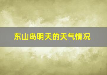 东山岛明天的天气情况