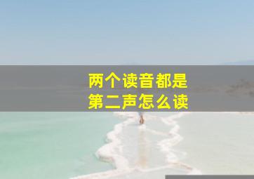 两个读音都是第二声怎么读