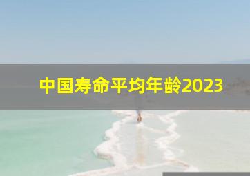 中国寿命平均年龄2023