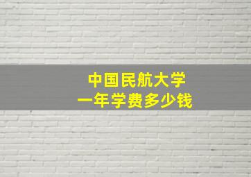 中国民航大学一年学费多少钱