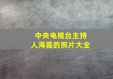 中央电视台主持人海霞的照片大全