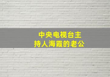 中央电视台主持人海霞的老公