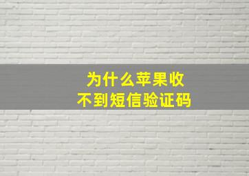 为什么苹果收不到短信验证码