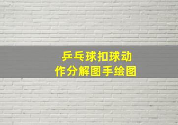 乒乓球扣球动作分解图手绘图