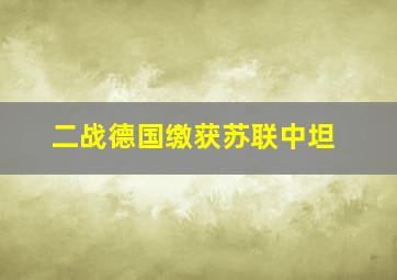 二战德国缴获苏联中坦