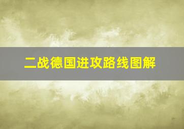 二战德国进攻路线图解