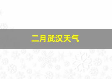 二月武汉天气