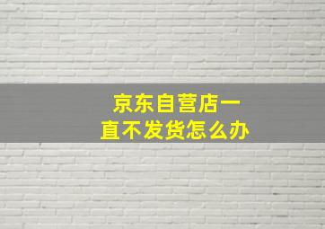 京东自营店一直不发货怎么办