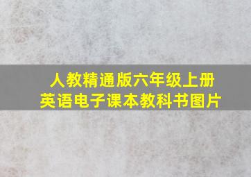 人教精通版六年级上册英语电子课本教科书图片