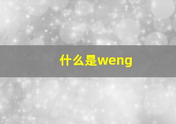 什么是weng