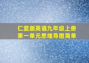 仁爱版英语九年级上册第一单元思维导图简单