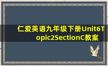 仁爱英语九年级下册Unit6Topic2SectionC教案