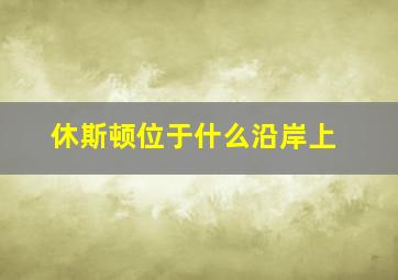 休斯顿位于什么沿岸上