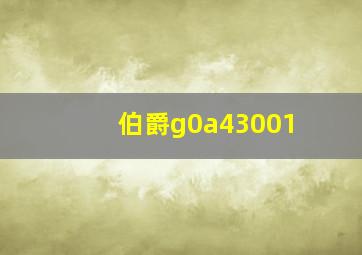 伯爵g0a43001