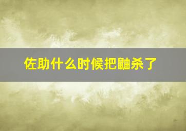 佐助什么时候把鼬杀了