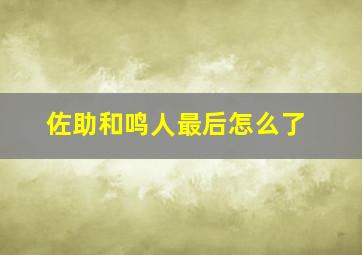 佐助和鸣人最后怎么了