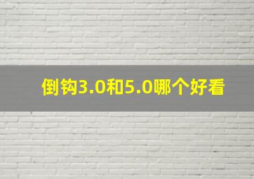 倒钩3.0和5.0哪个好看