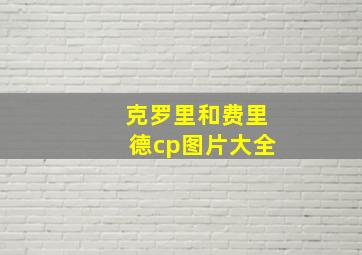 克罗里和费里德cp图片大全