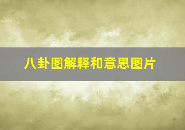 八卦图解释和意思图片