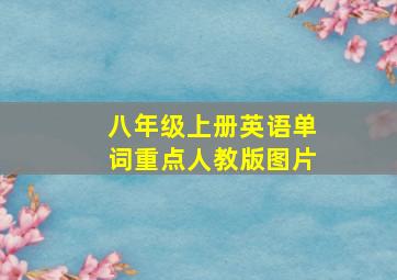 八年级上册英语单词重点人教版图片