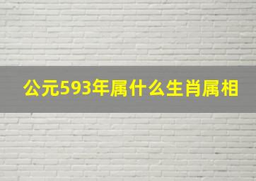 公元593年属什么生肖属相