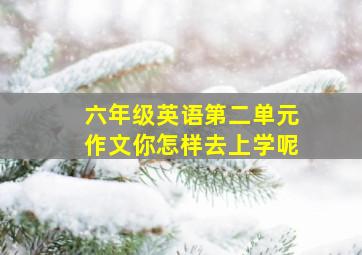 六年级英语第二单元作文你怎样去上学呢