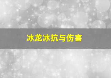 冰龙冰抗与伤害