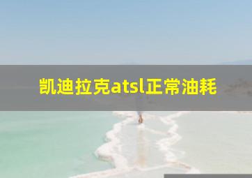 凯迪拉克atsl正常油耗