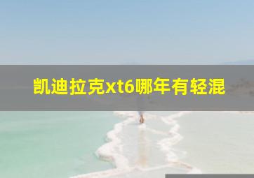 凯迪拉克xt6哪年有轻混