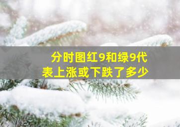 分时图红9和绿9代表上涨或下跌了多少