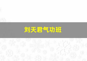 刘天君气功班