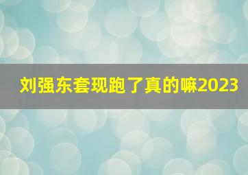 刘强东套现跑了真的嘛2023