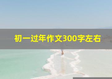 初一过年作文300字左右