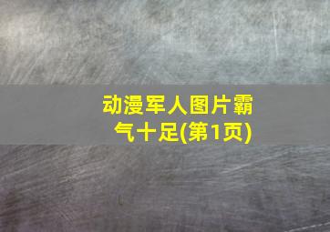 动漫军人图片霸气十足(第1页)