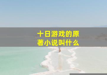 十日游戏的原著小说叫什么