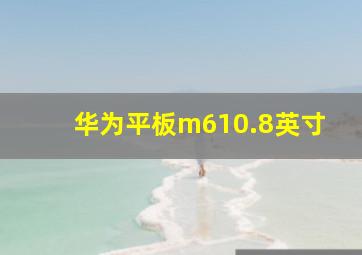 华为平板m610.8英寸