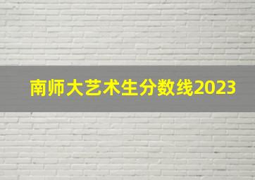 南师大艺术生分数线2023