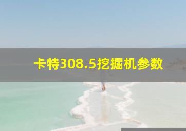 卡特308.5挖掘机参数