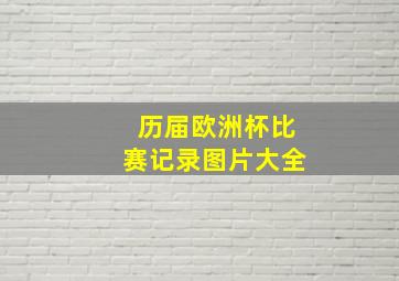 历届欧洲杯比赛记录图片大全